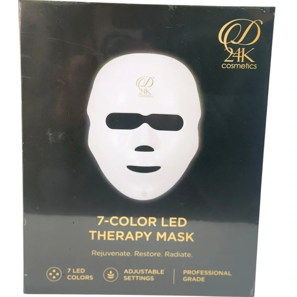 D24K Cosmetics 7-Color LED Professional Grade Therapy Mask- sealed NIB